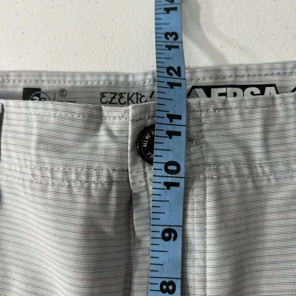 Ezekiel Shorts Mens 38 Gray Striped‎ Versa Hybrid Board Stretch
